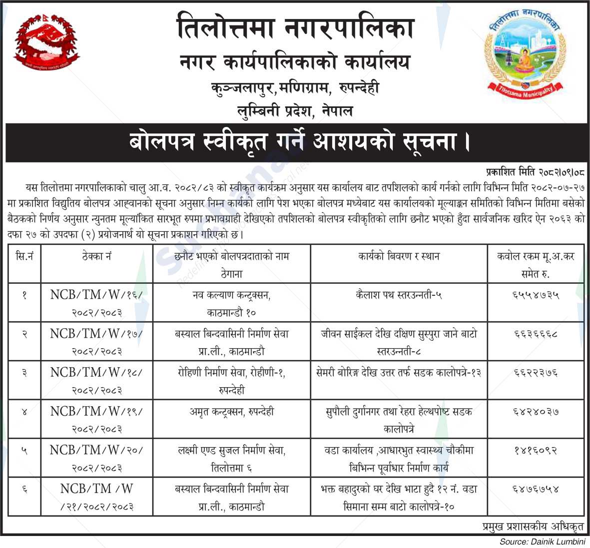 Tilottama Municipality
