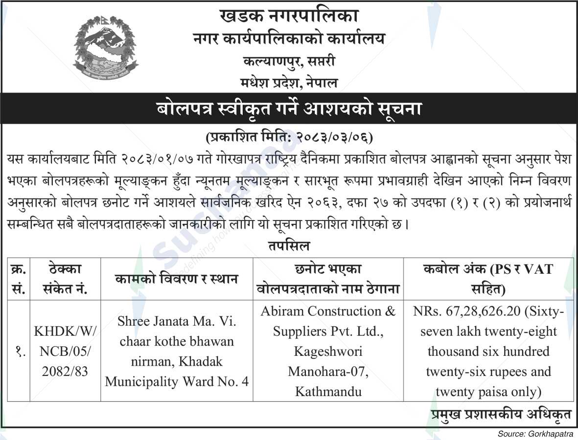Khadak Municipality