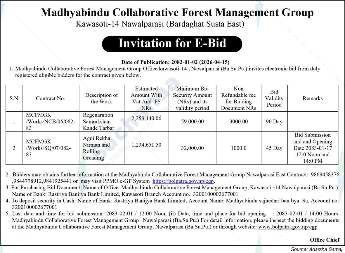 Madhyabindu Collaborative Forest Management Group,  Nawalparasi