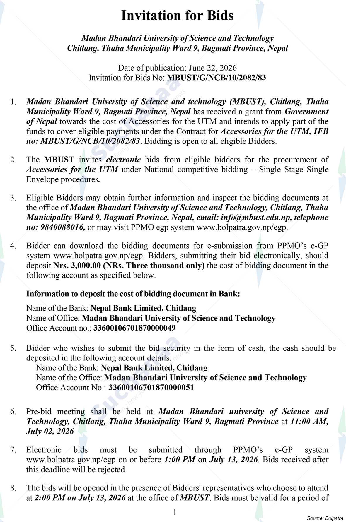 Madan Bhandari University of Science and Technology