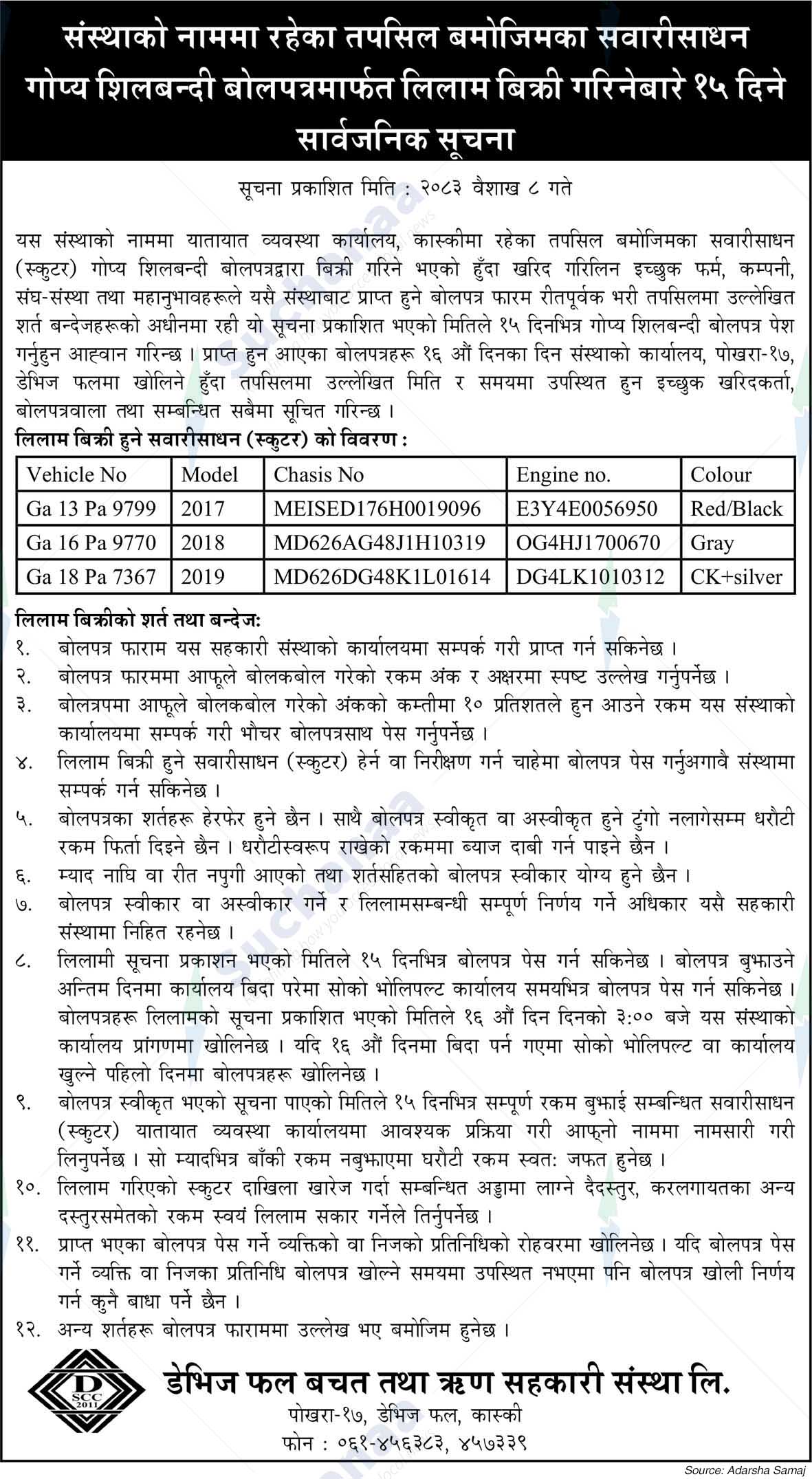 Davis Fal Bachat Tatha Rin Sahakari Sanstha Ltd.