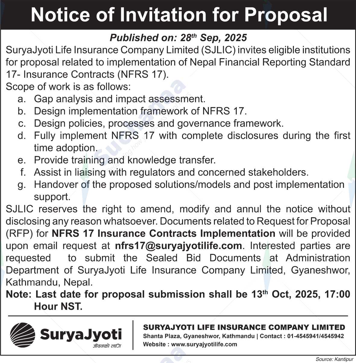 SuryaJyoti Life Insurance Company Limited