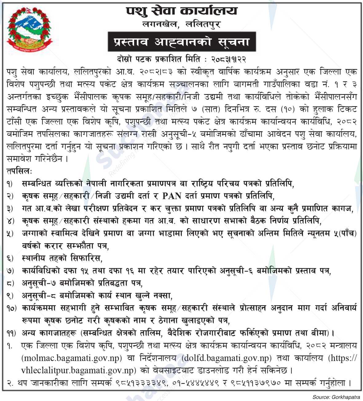Office of Livestock Service, Lagankhel, Lalitpur