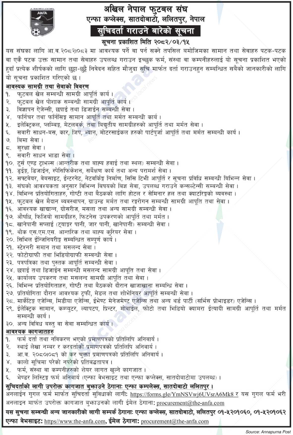 All Nepal Football Association (ANFA)