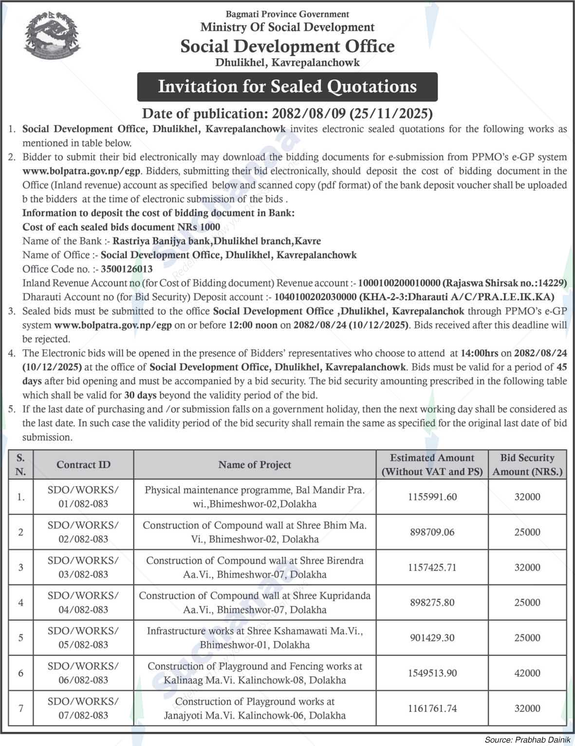 Social Development Office, Dhulikhel, Kavrepalanchowk
