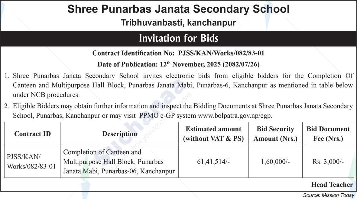 Shree Punarbas Janata Secondary School, Tribhuvanbasti, Kanchanpur