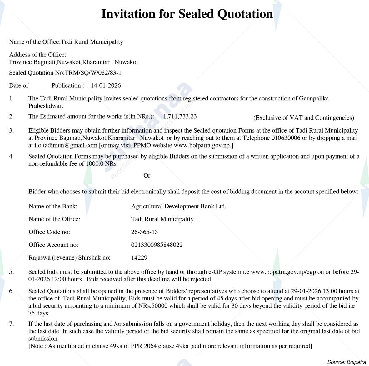 Tadi Rural Municipality