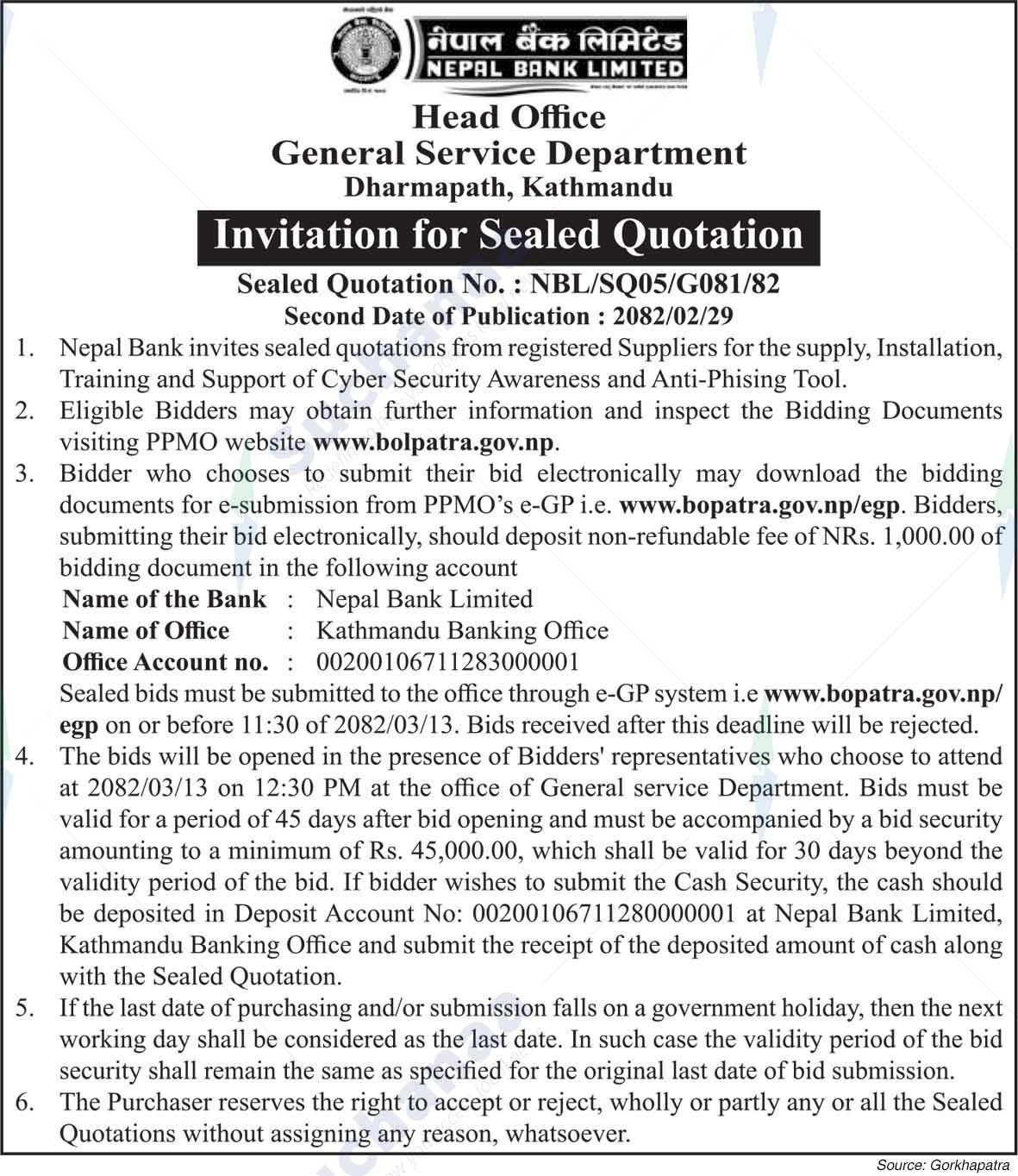 Nepal Bank Limited