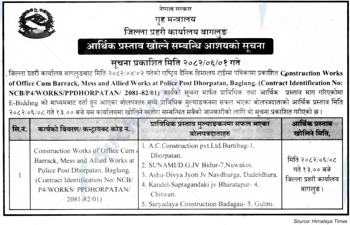 District Police Office, Baglung