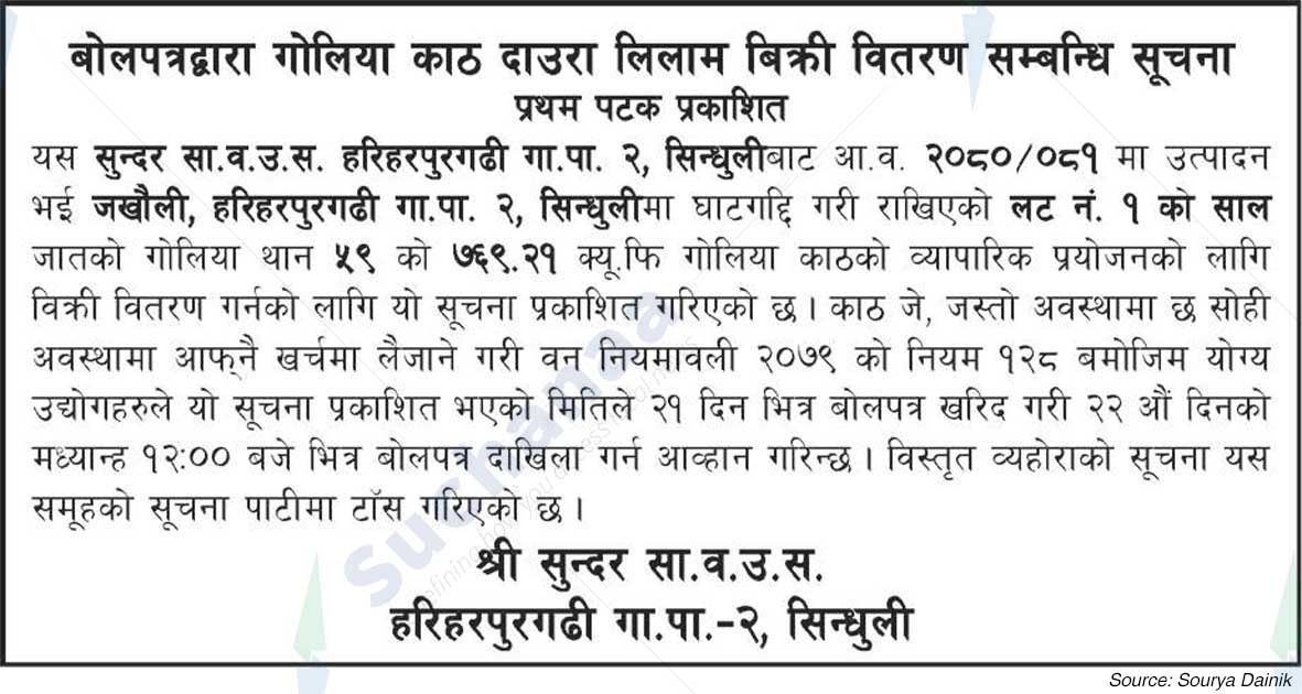 Shree Sundar Saa.Wa. Wo. Sa.