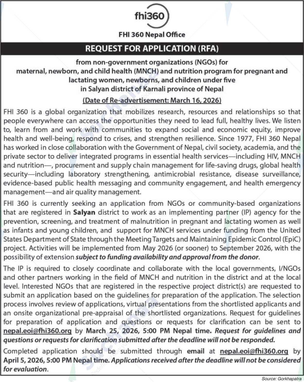 FHI 360 Nepal