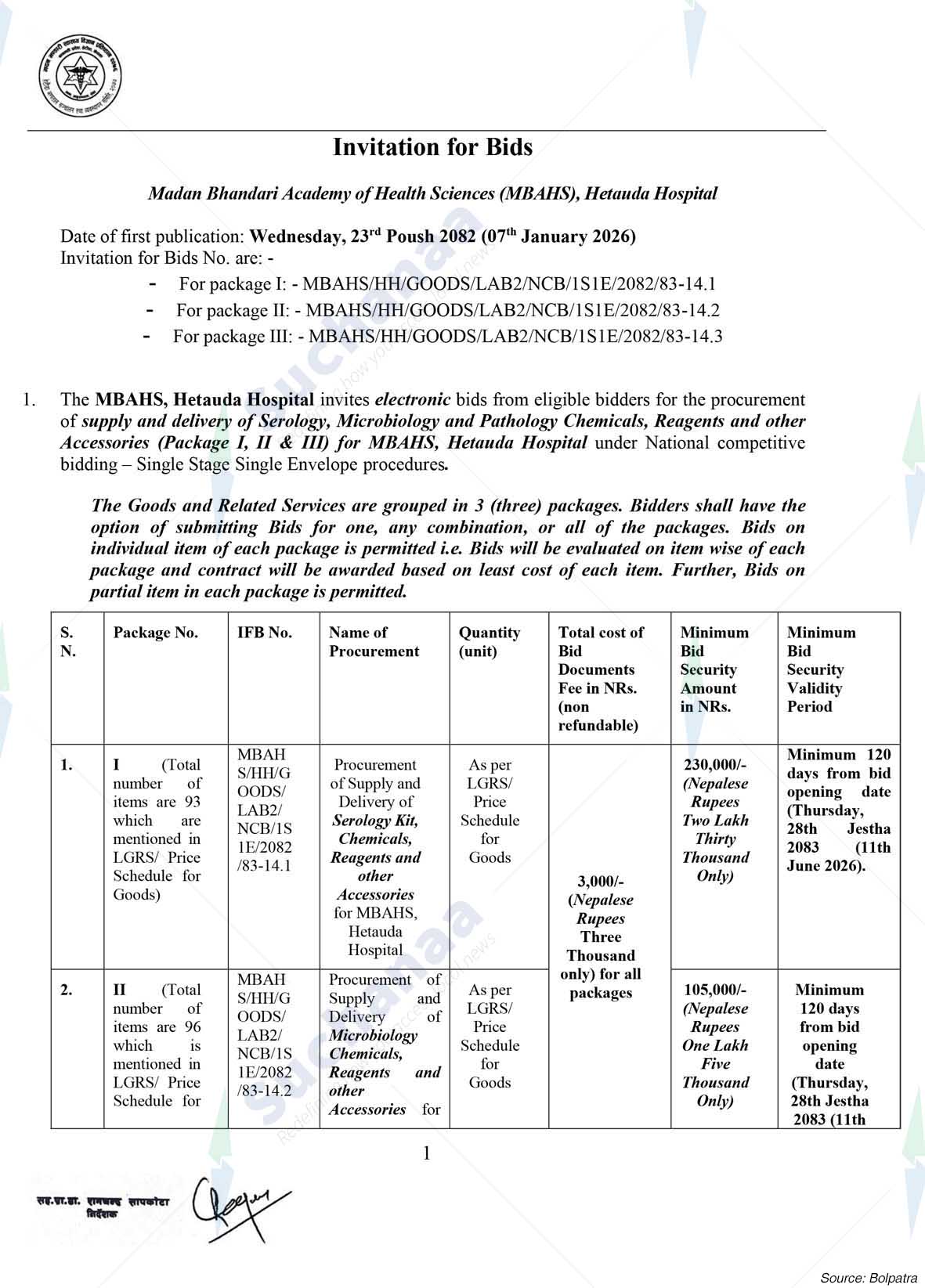 Madan Bhandari Academy of Health Sciences