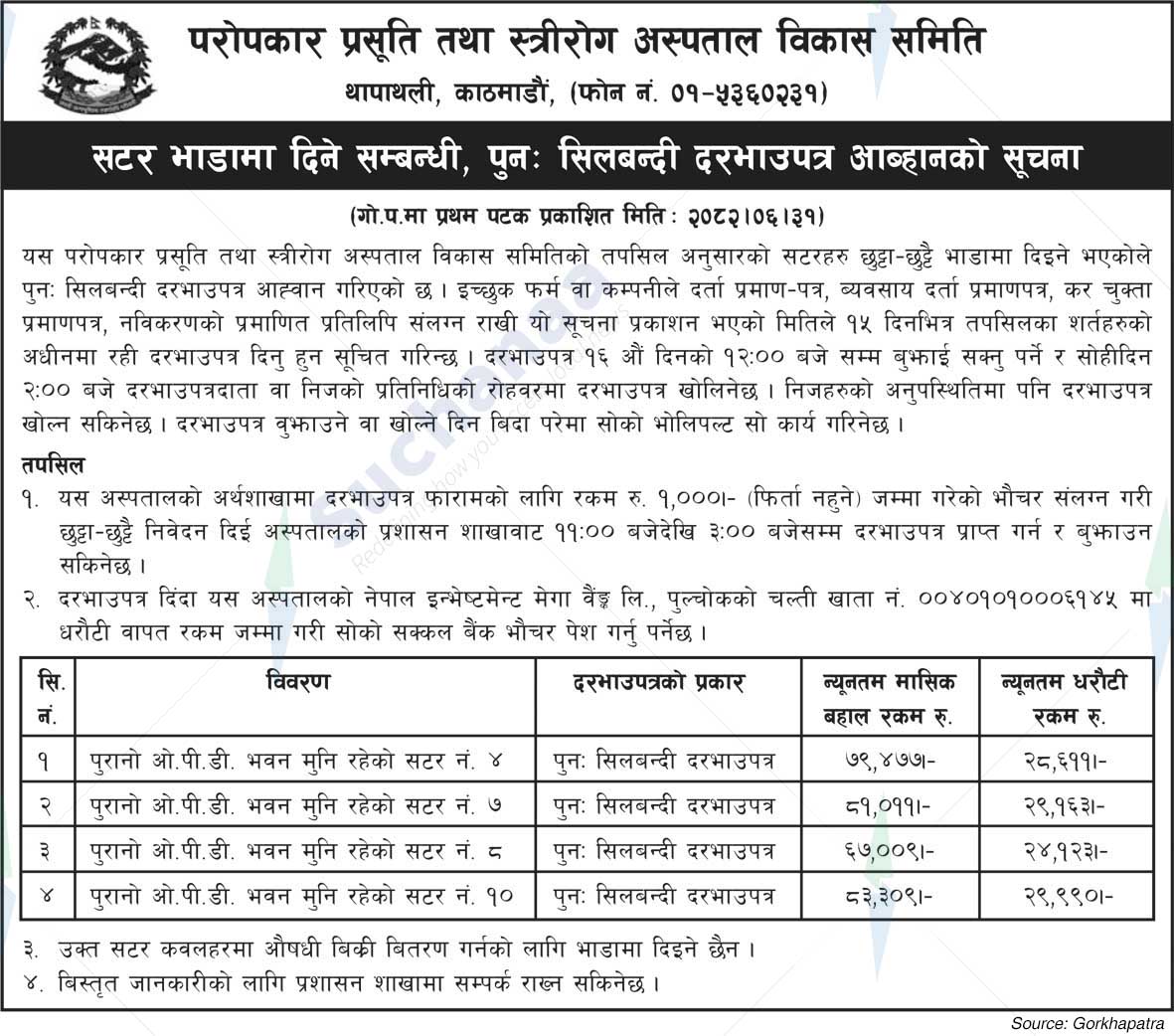 Charitable Obstetrics and Gynecology Hospital Development Committee