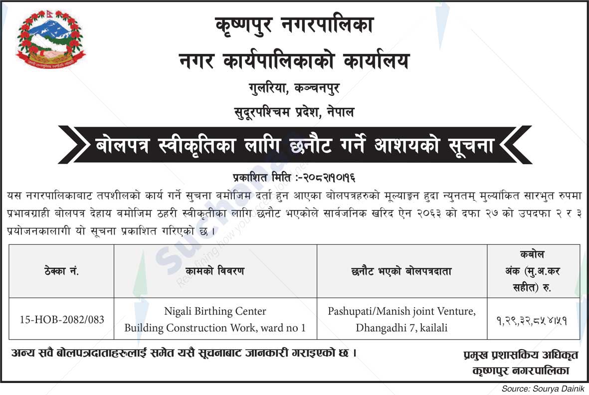 Krishnapur Municipality