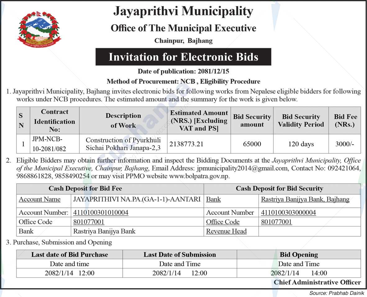 Jayaprithvi Municipality