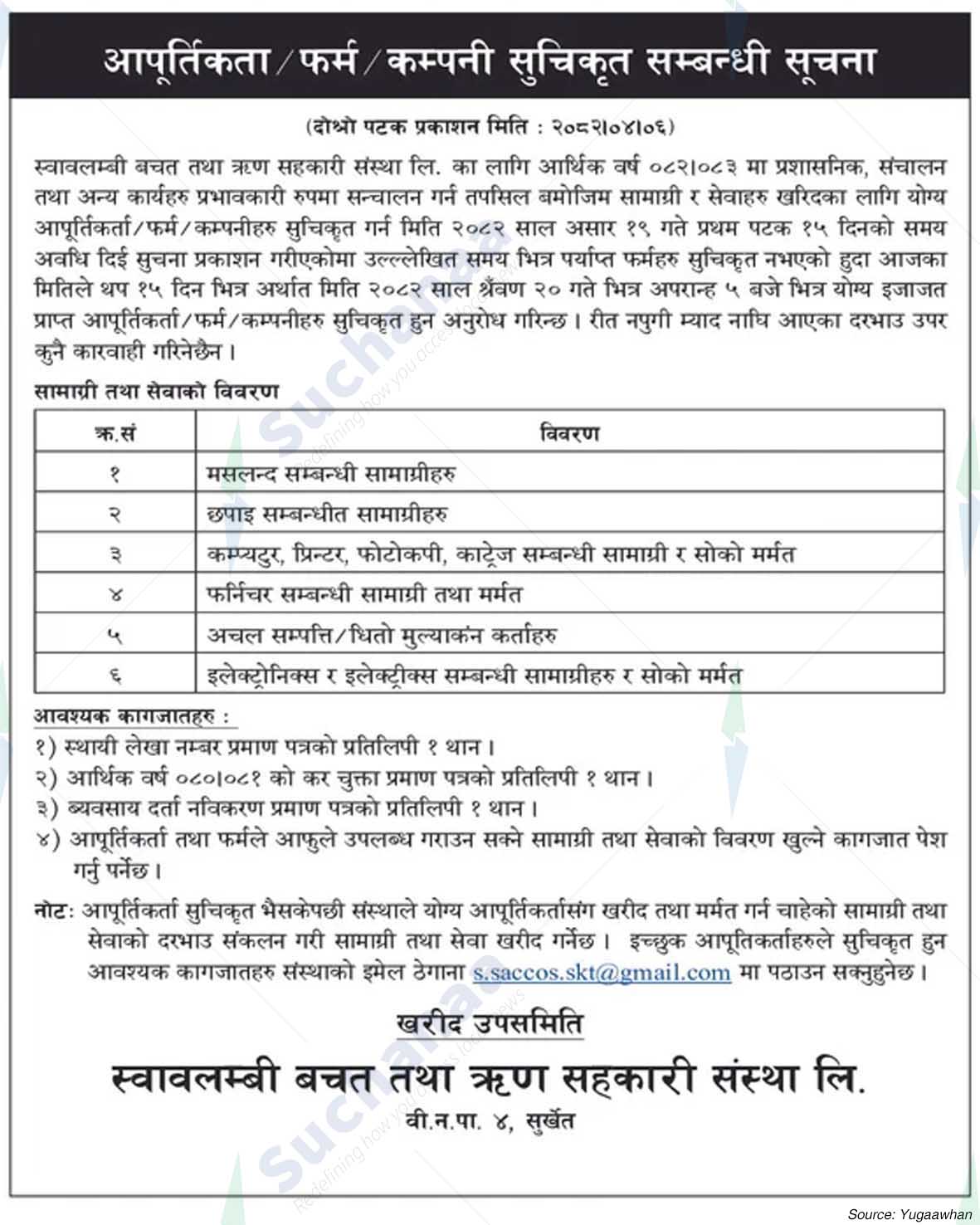 Swabalambi Saving and Credit Cooperative Ltd.
