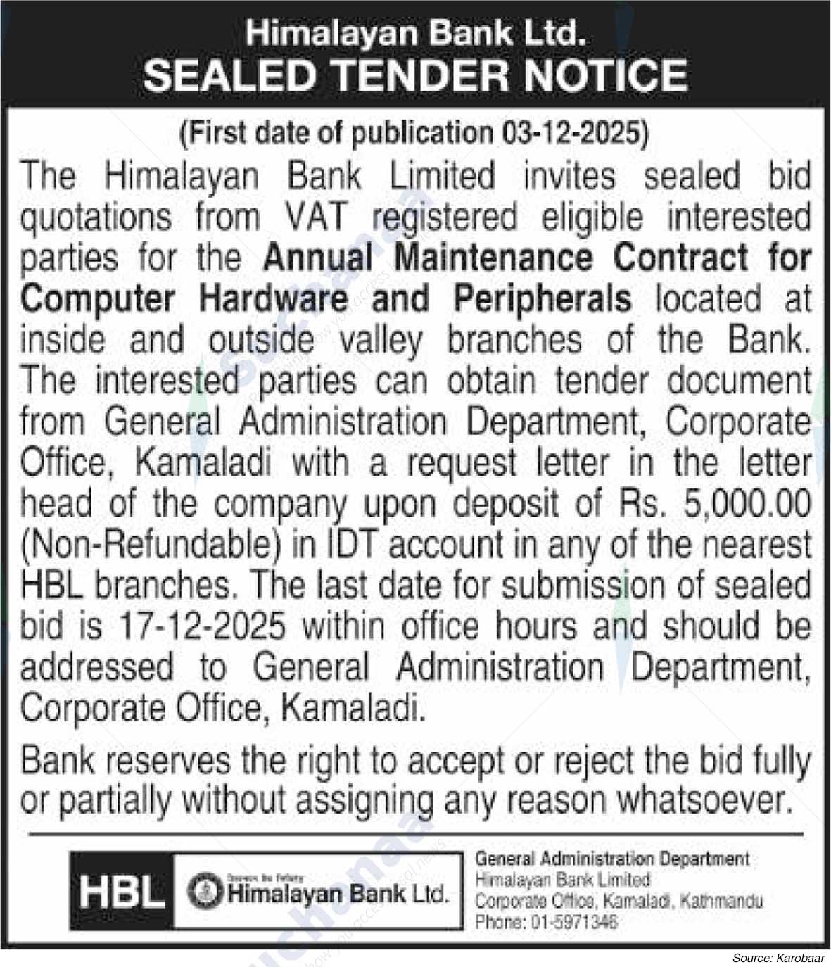 Himalayan Bank Limited