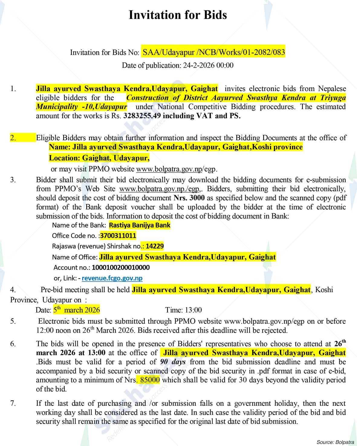 Sagarmatha Ayurveda Aushadhalay, Udaypur