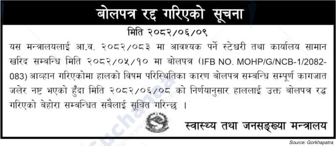 Ministry of Health and Population (MoHP)
