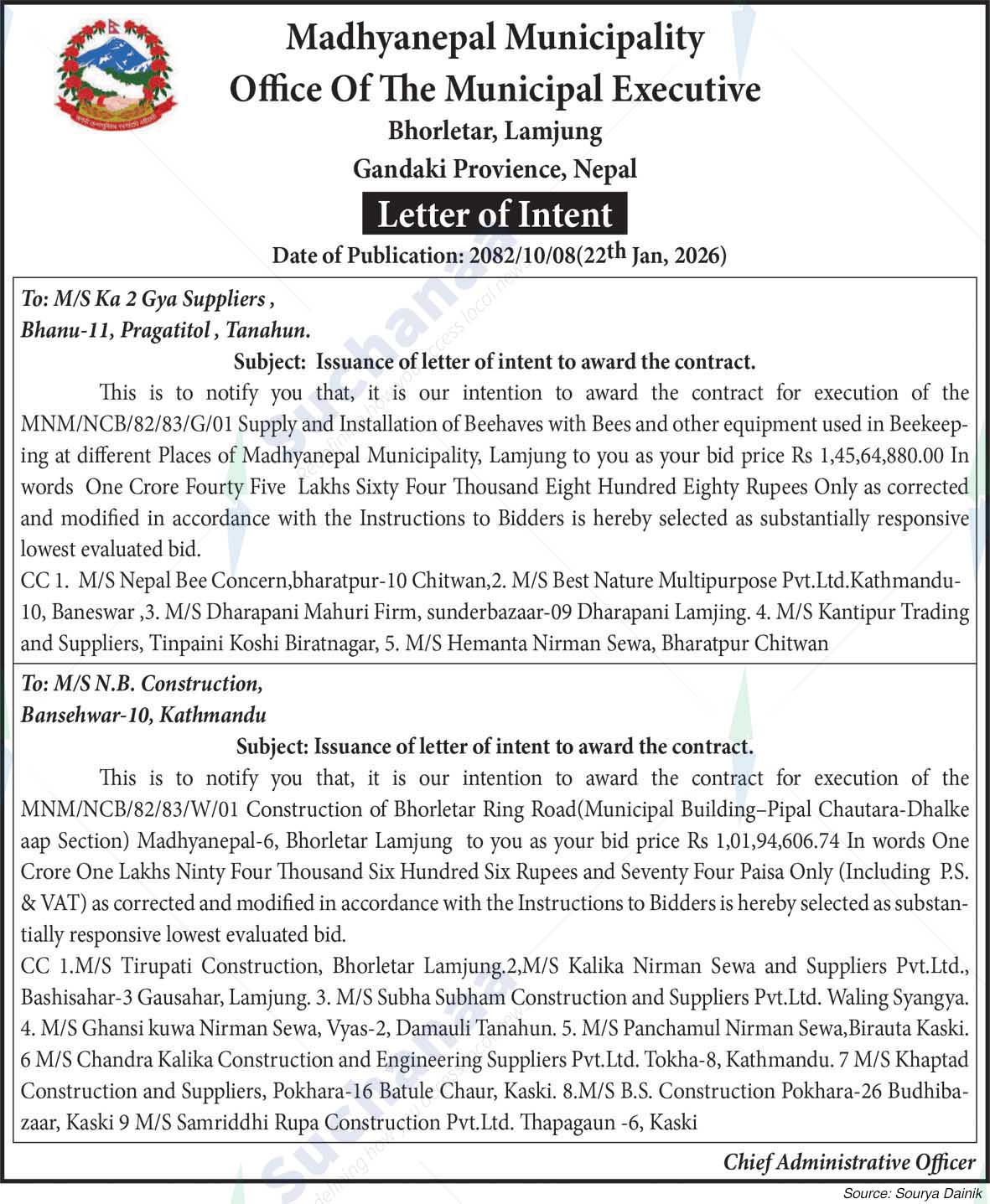 Madhyanepal Municipality