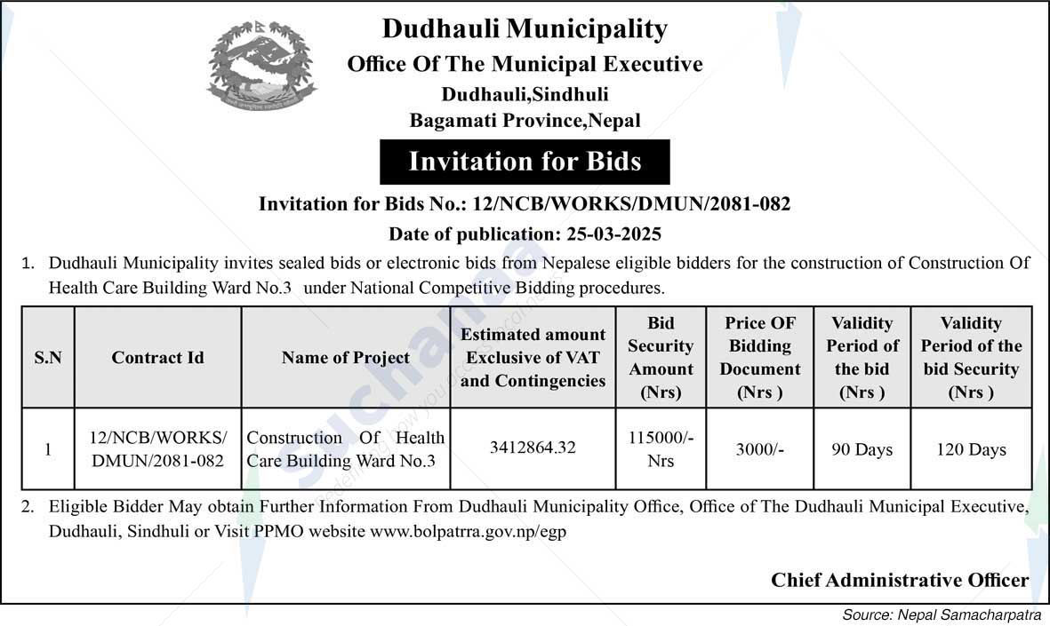 Dudhauli municipality