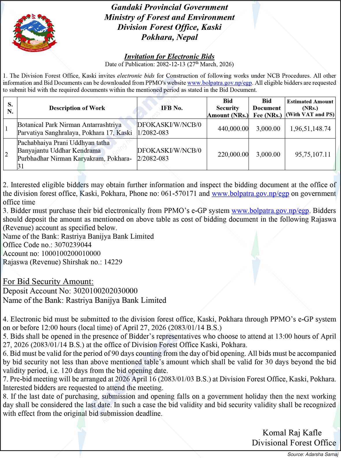 Division Forest Office, Kaski