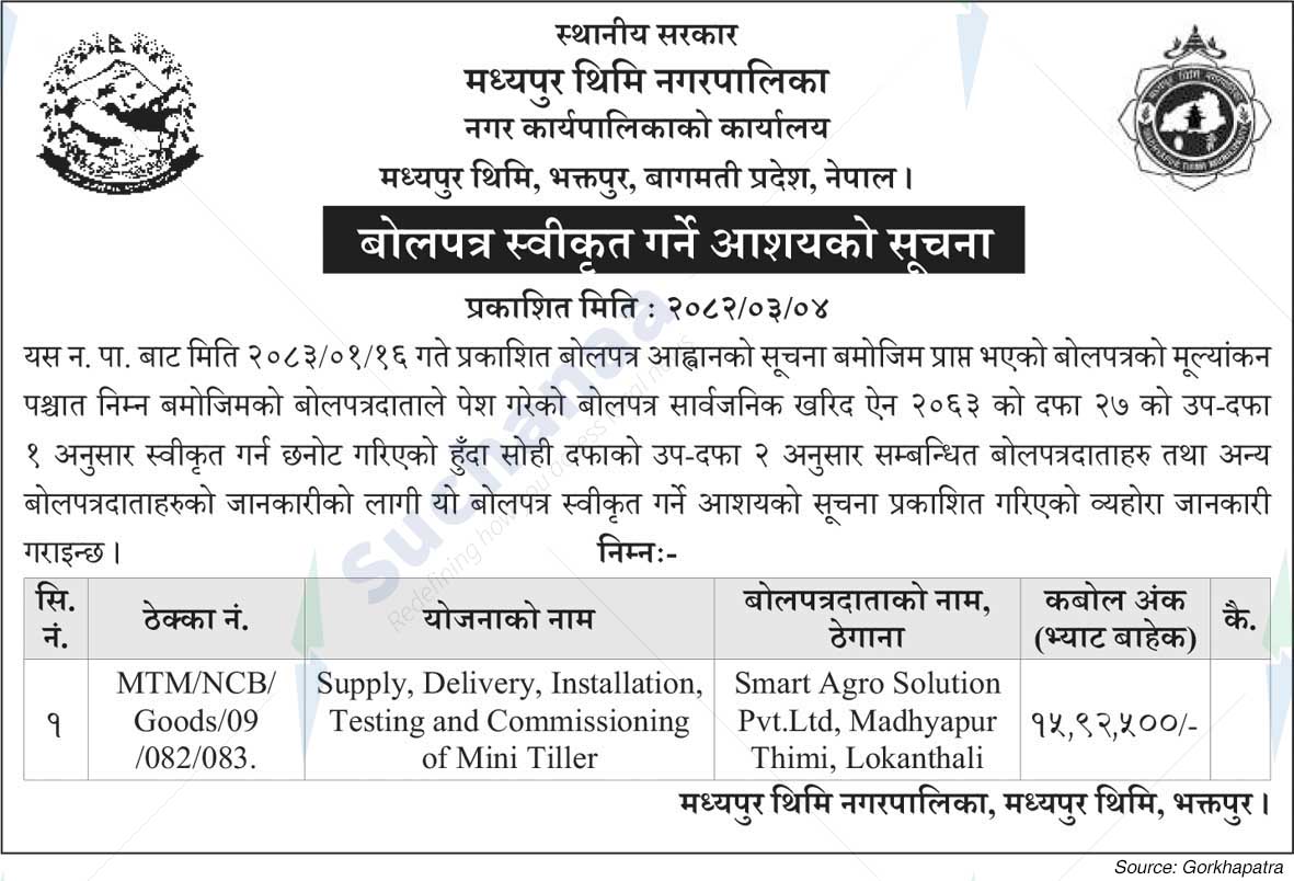 Madhyapur Thimi Municipality