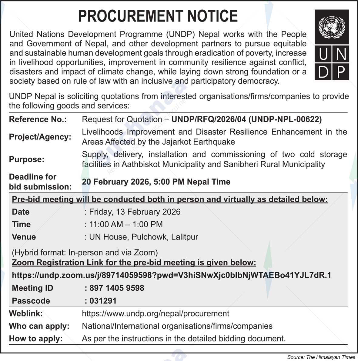 United Nations Development Programme (UNDP)