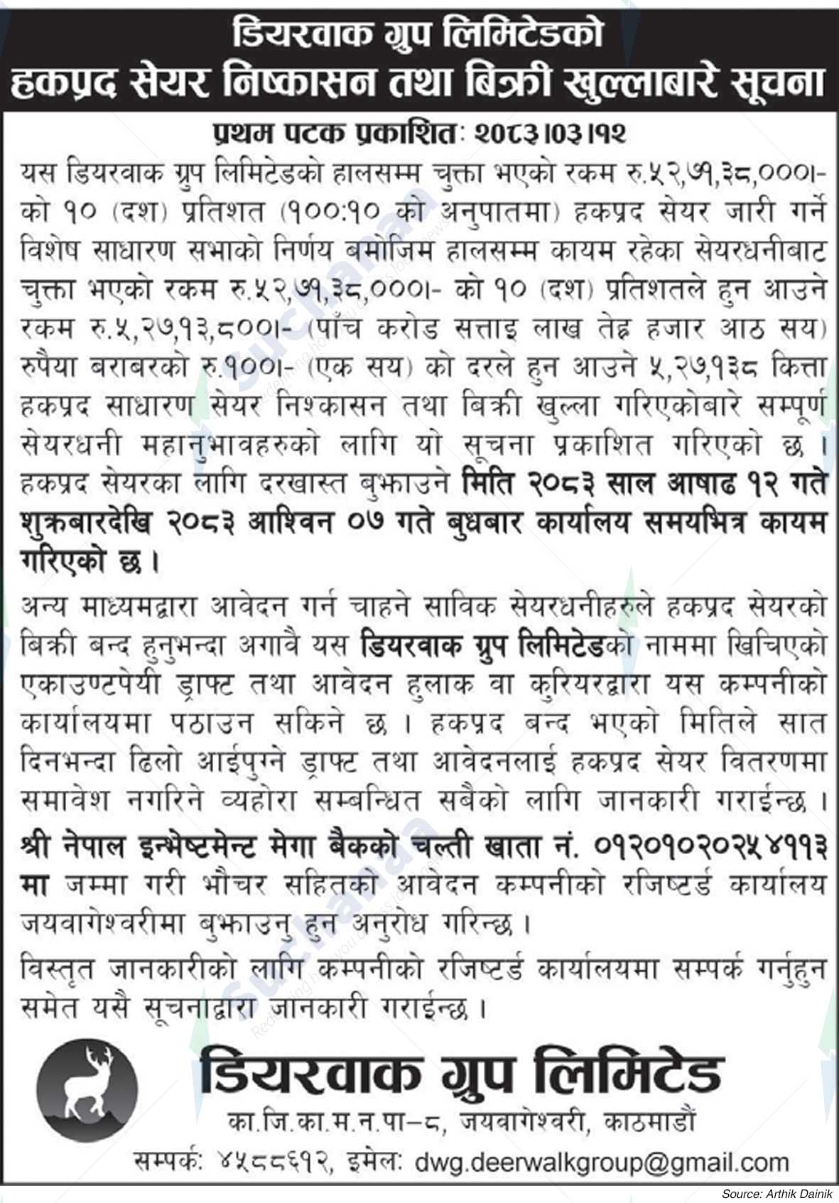Deerwalk Group Limited