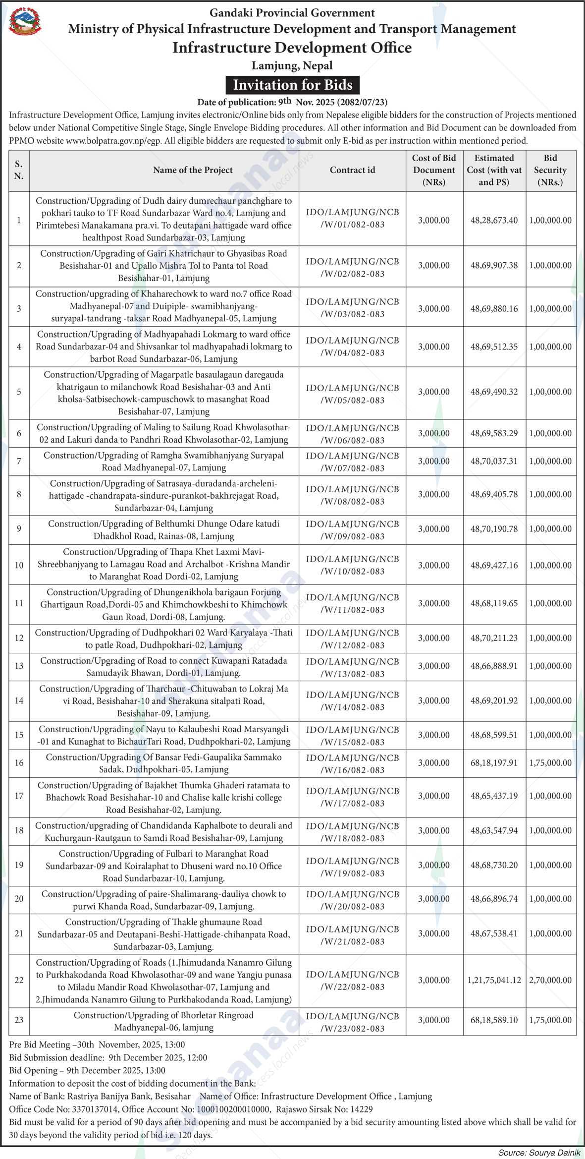 Infrastructure Development Office, Lamjung, Nepal