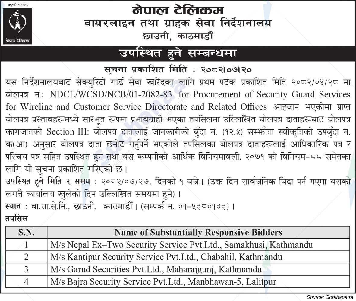Nepal Doorsanchar Company Limited (NTC)