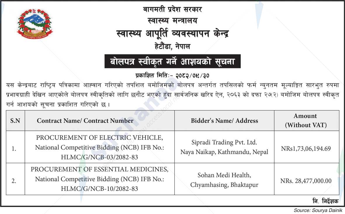 Health Logistics Management Center, Makwanpur