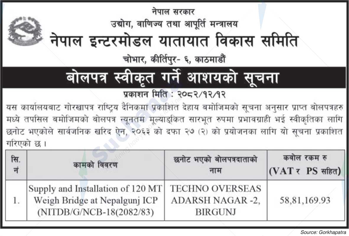 Nepal Intermodal Transport Development Board