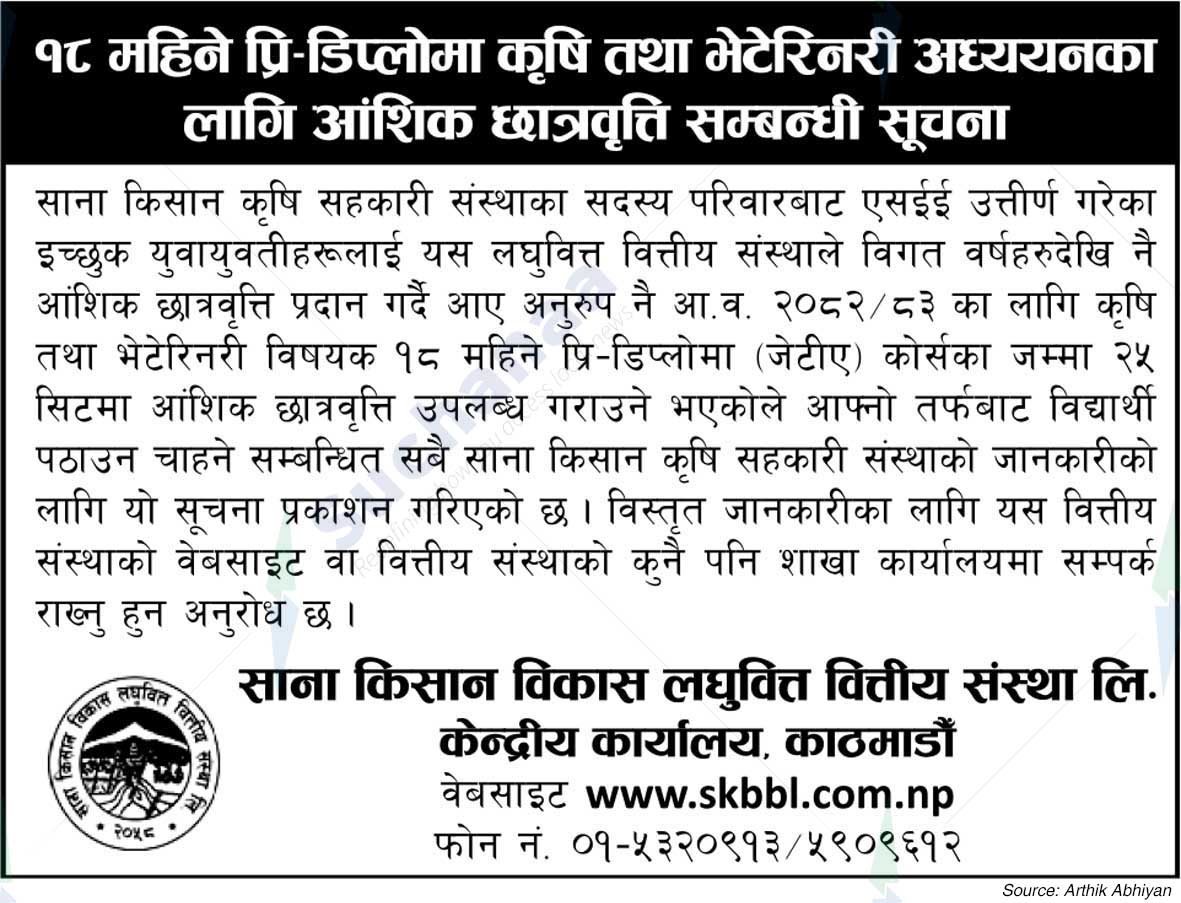 Sana Kisan Bikas Laghubitta Bittiya Sanstha Limited (SKBBL)
