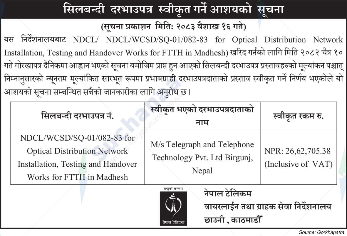 Nepal Doorsanchar Company Limited (NTC)