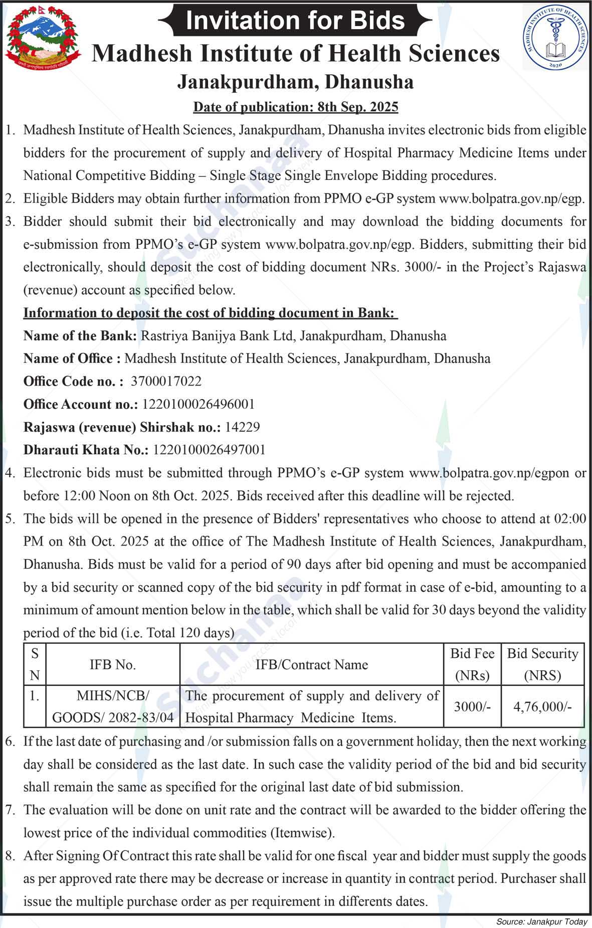 Madhesh Institute of Health Sciences (MIHS)