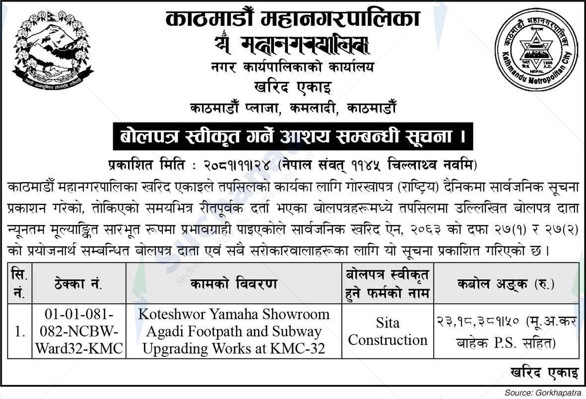 Kathmandu Metropolitan City