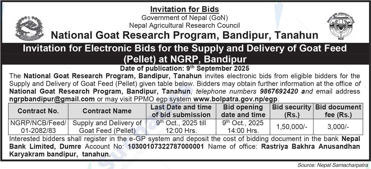 National Goat Research Program, Bandipur, Tanahun