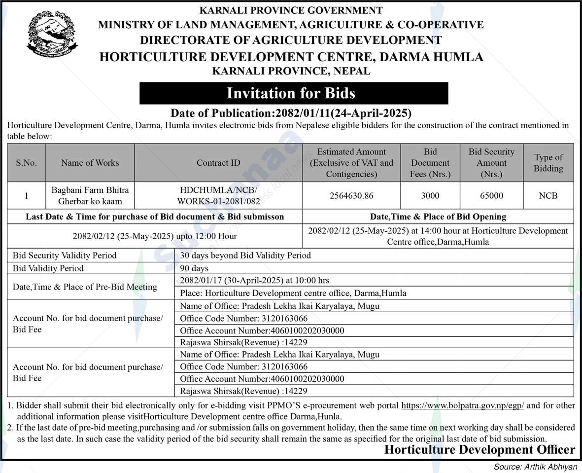 Horticulture Development Centre, Darma Humla