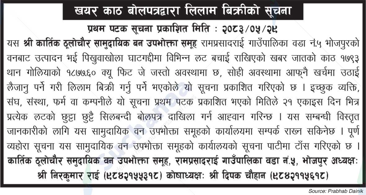 Kartik Thulochaur Saa.Wa.Wo.Sa.