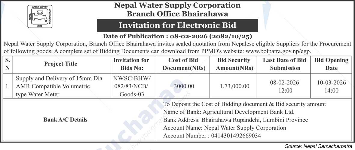 Nepal Water Supply Corporation (NSC)