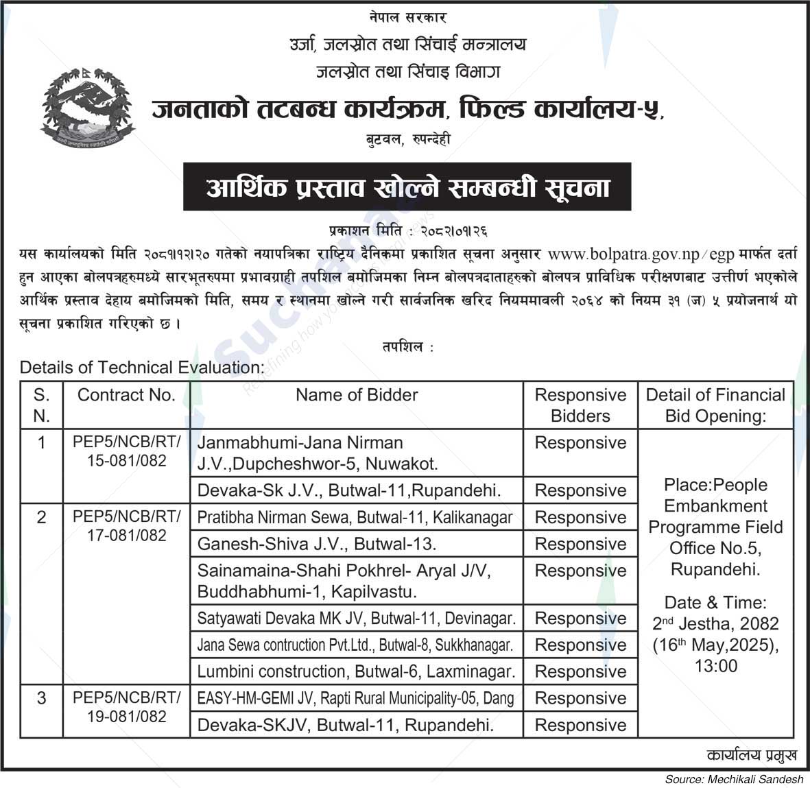 People's Embankment Programme, Field Office-5,