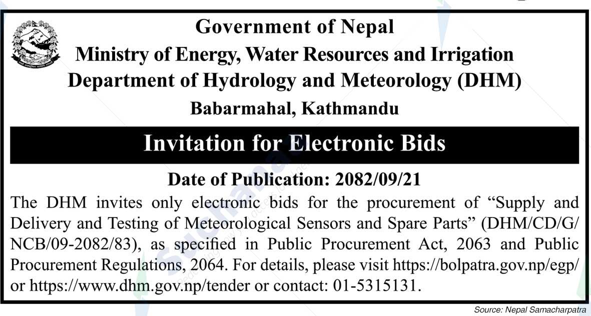 Department of Hydrology and Meteorology (DHM), Babarmahal, Kathmandu