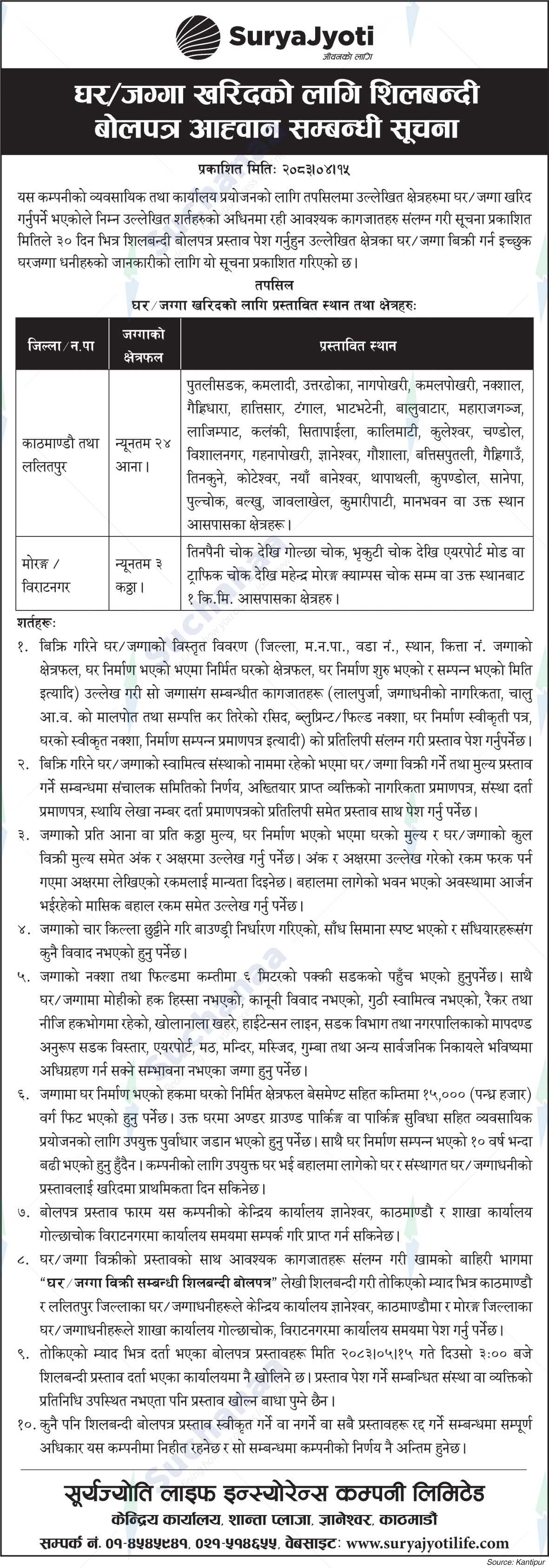 SuryaJyoti Life Insurance Company Limited