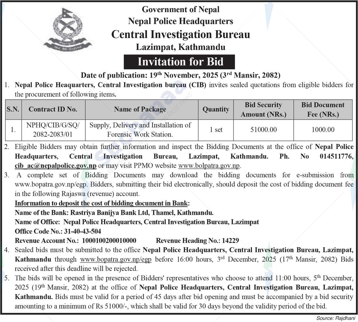 Central Investigation Bureau