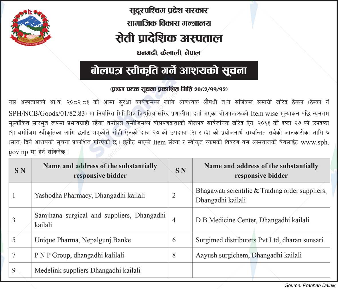 Seti Provincial Hospital
