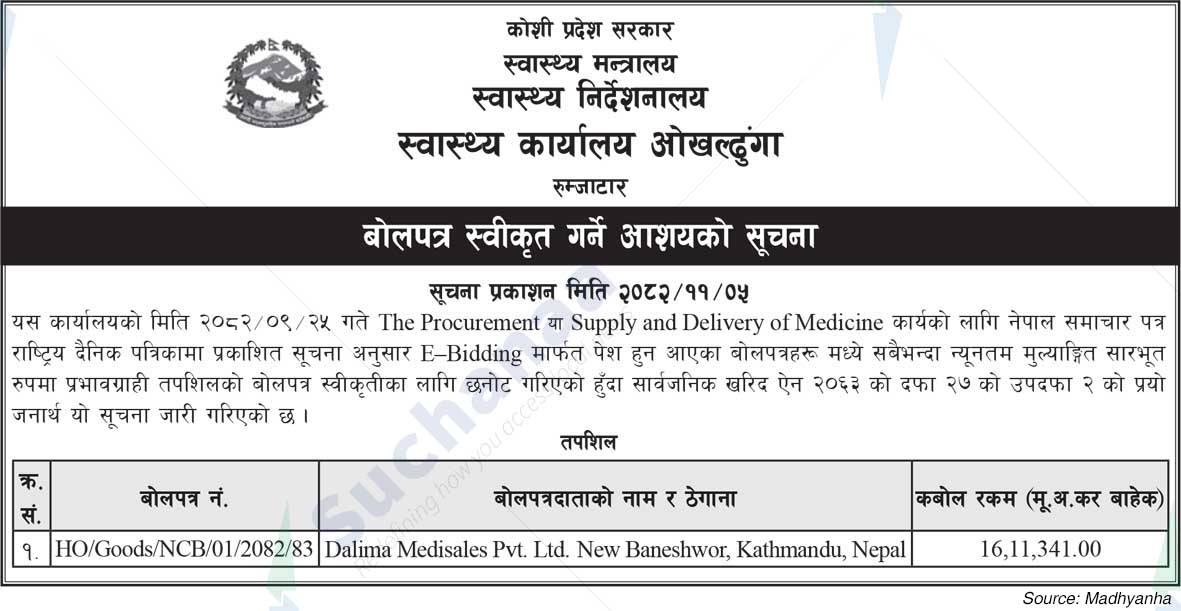 Health Office, Okhaldhunga