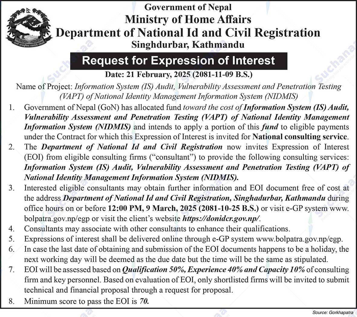 Department of National Id and Civil Registration