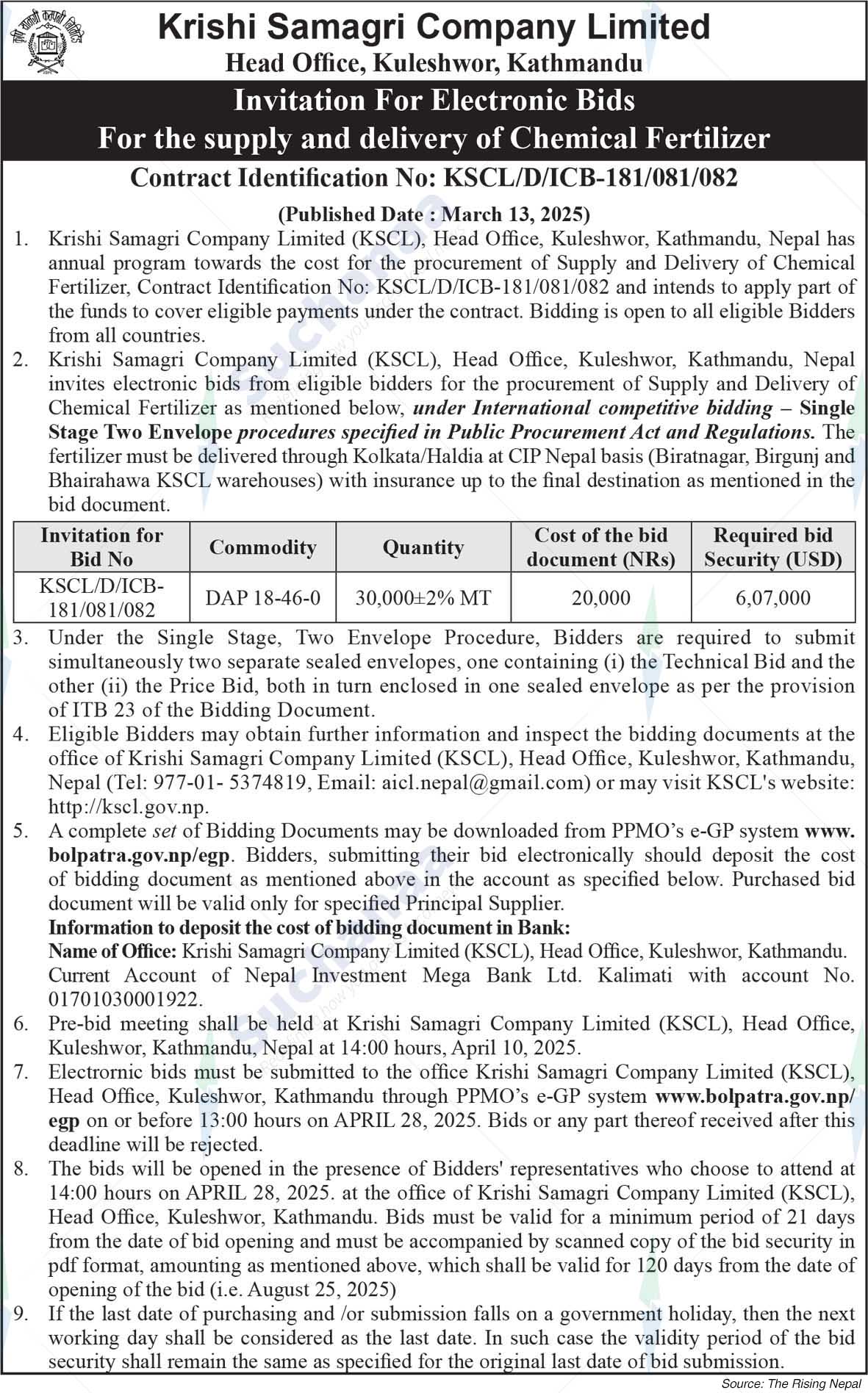 Krishi Samagri Company Limited