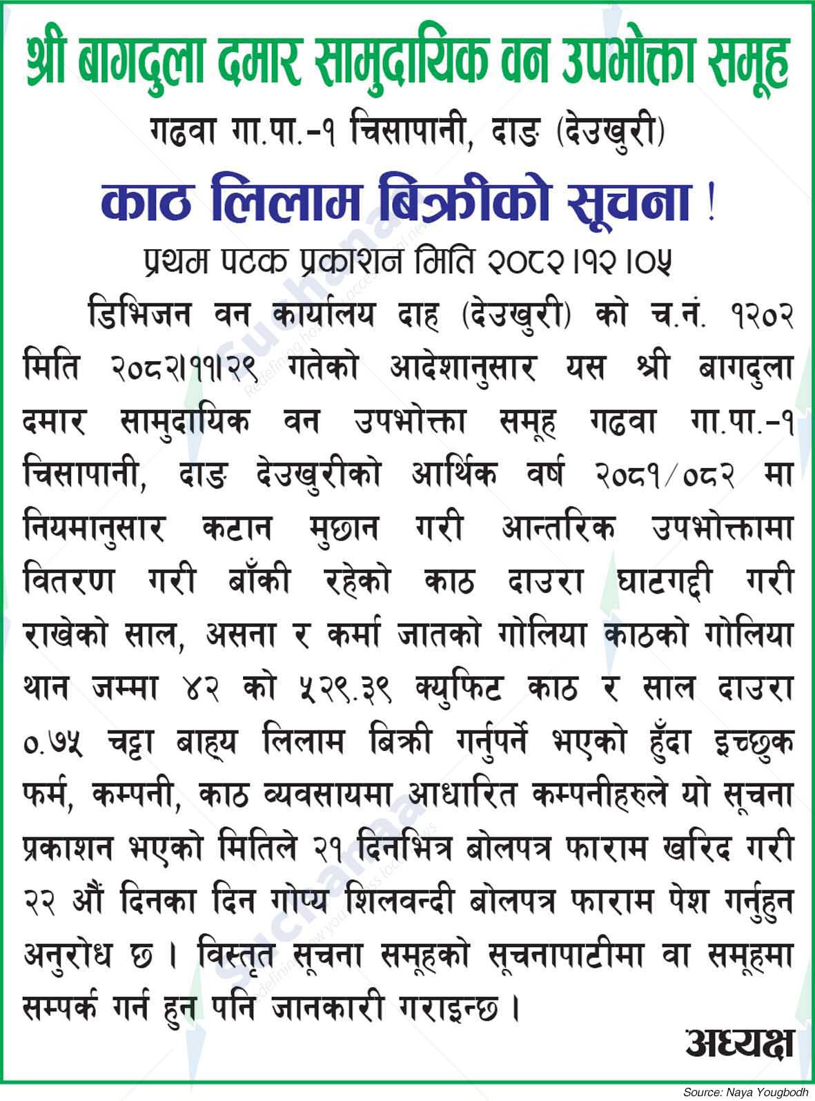 Shree Bagdula Damar Saa.Wa.Wo.Sa.